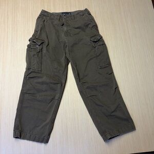 Abercrombie & Fitch Baggy Cargo Pants Mens 29x30(28) Brown Retro Y2K Skater